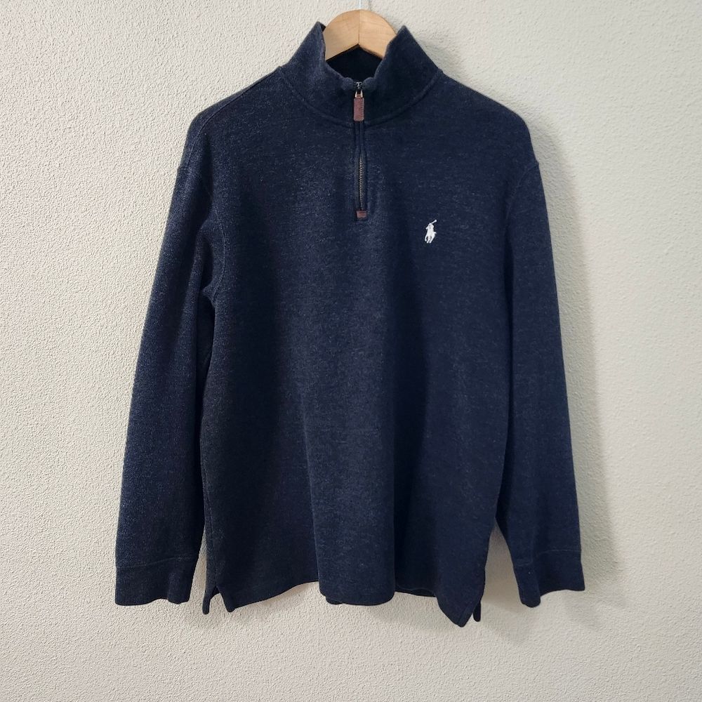 Polo Ralph Lauren men's Quarter-Zip Pullover Sweater Large